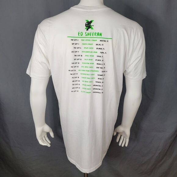 Ed Sheeran White Concert T-Shirt by Rock Me‎ - Picture 3 of 7